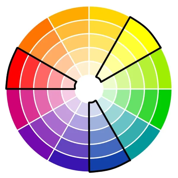 color wheel primary color
