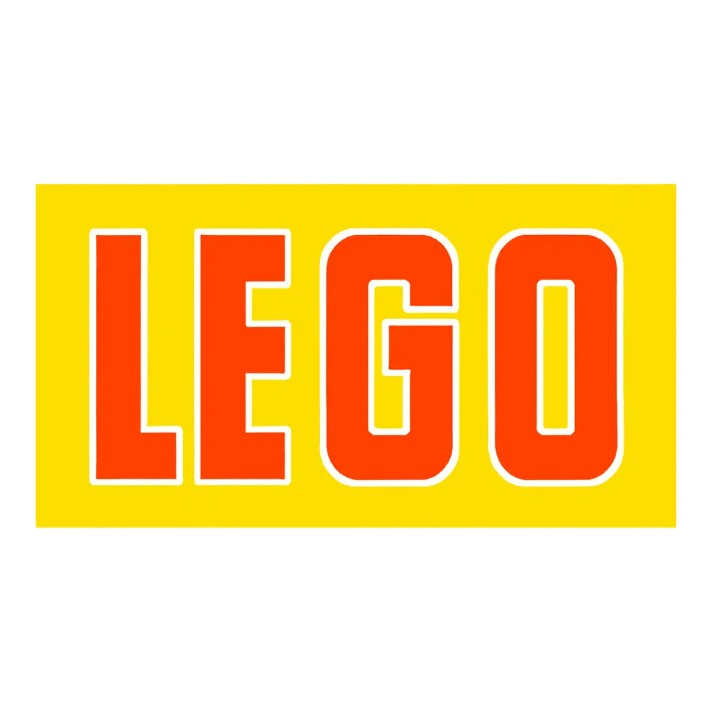 The fifth version of the LEGO logo