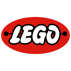 The sixth version of the LEGO logo