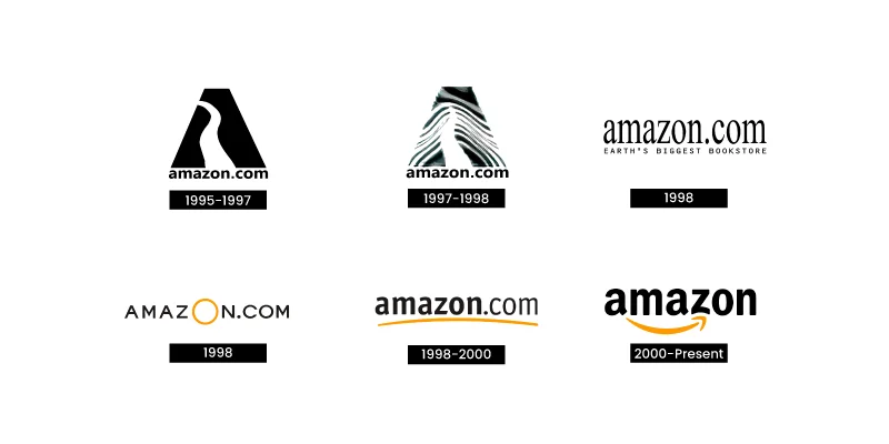 Evolution of the Amazon Logo Design 
