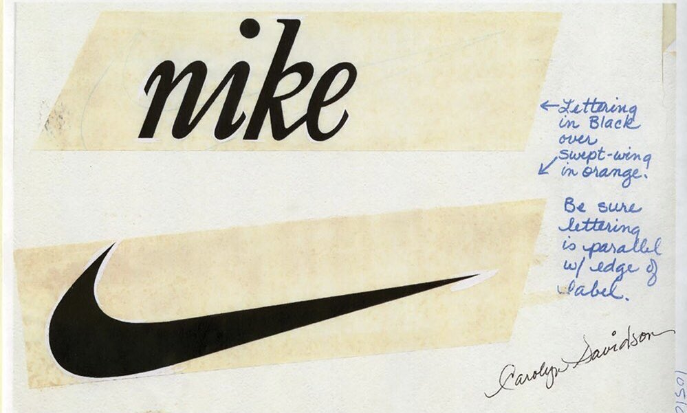 The beginning Nike Logo